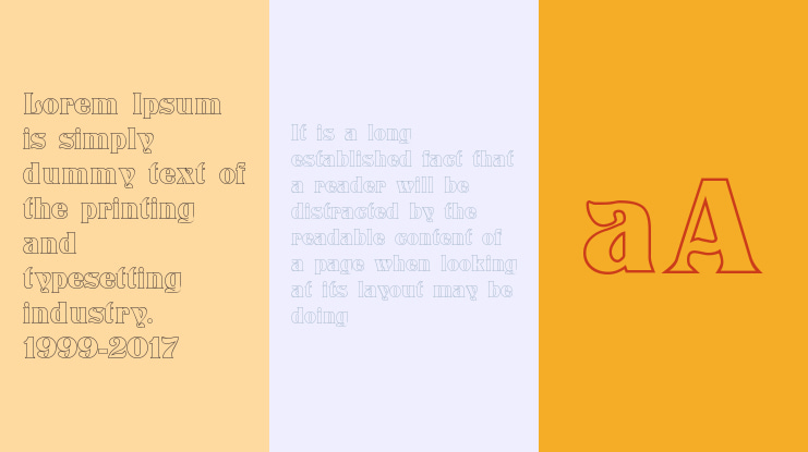 Titania Outline Font Family