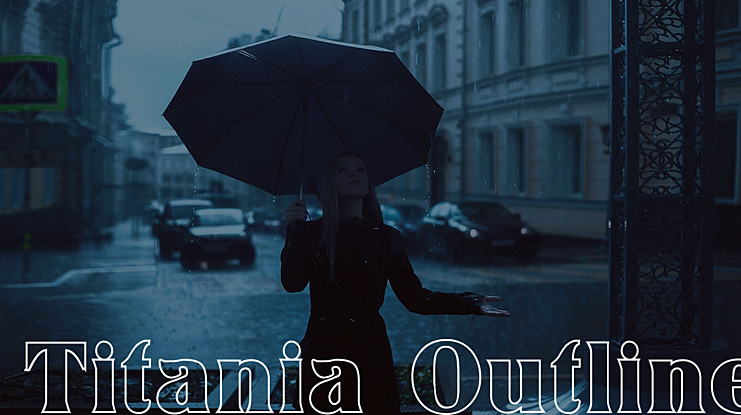 Titania Outline Font Family