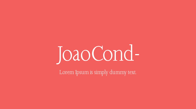 JoaoCond- Font