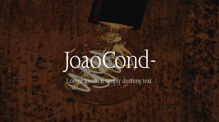 JoaoCond- Font