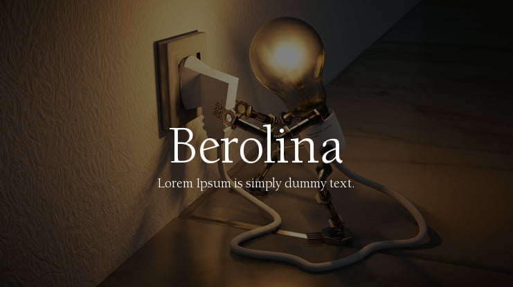 Berolina Font Family