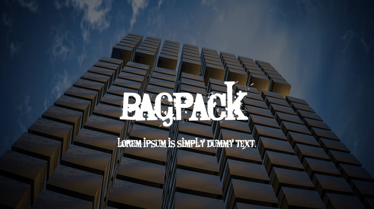 Bagpack Font