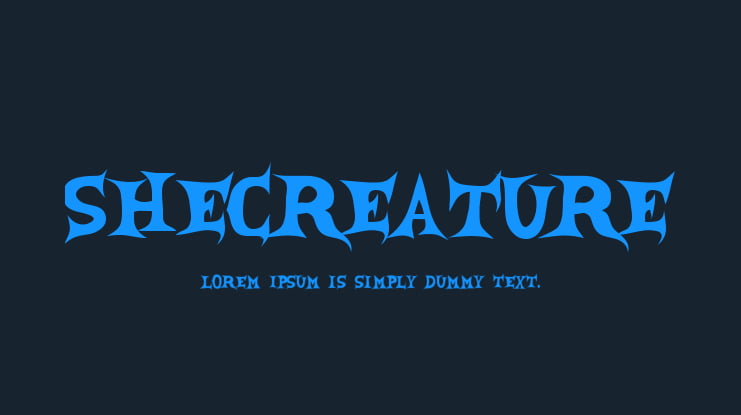 SheCreature Font