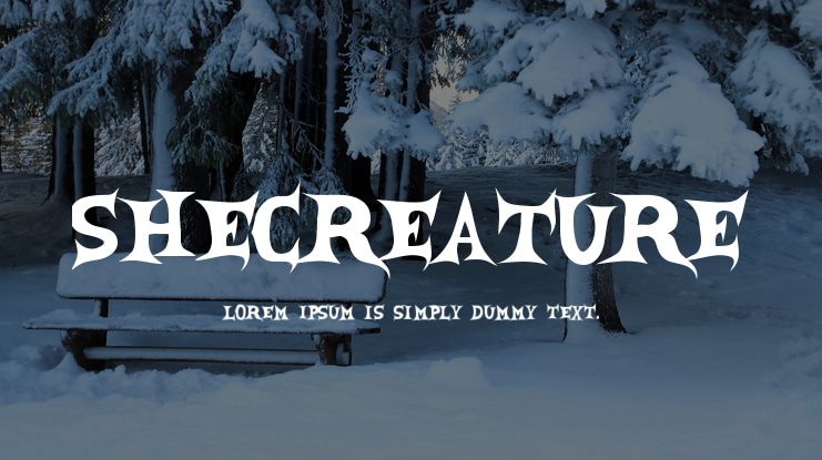 SheCreature Font