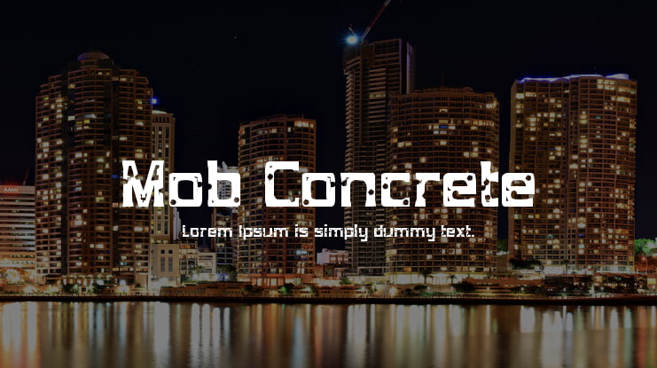 Mob Concrete Font