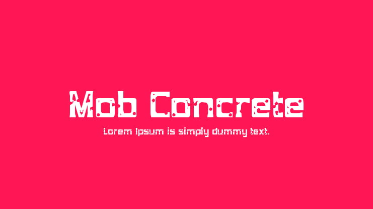 Mob Concrete Font