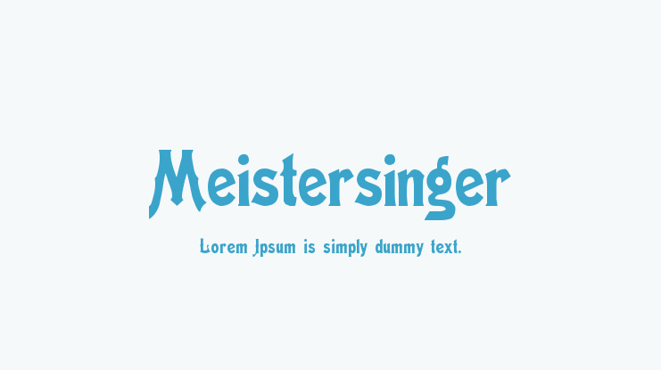 Meistersinger Font Family
