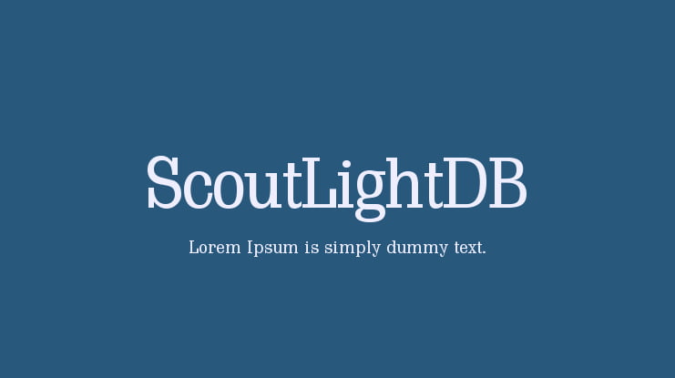 ScoutLightDB Font