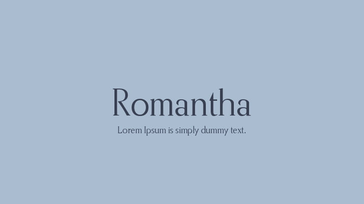 Romantha Font