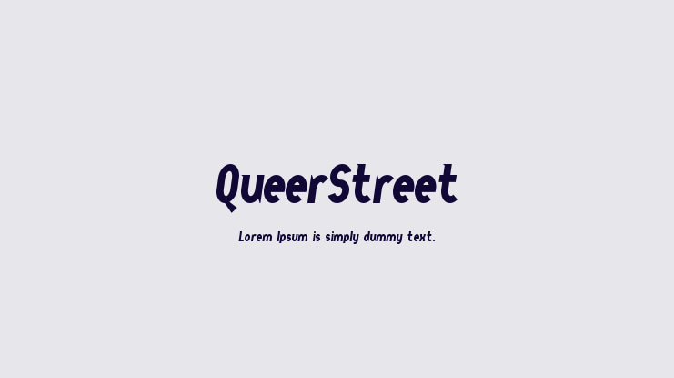 QueerStreet Font