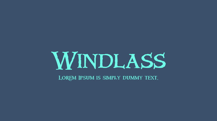 Windlass Font