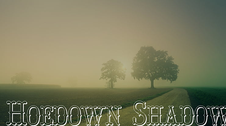 Hoedown Shadow Font Family