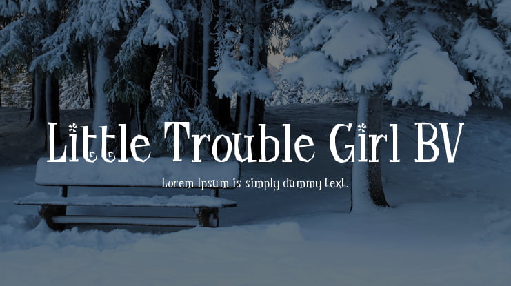 Little Trouble Girl BV Font