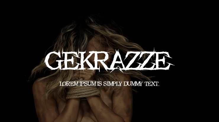 GEKRAZZE Font