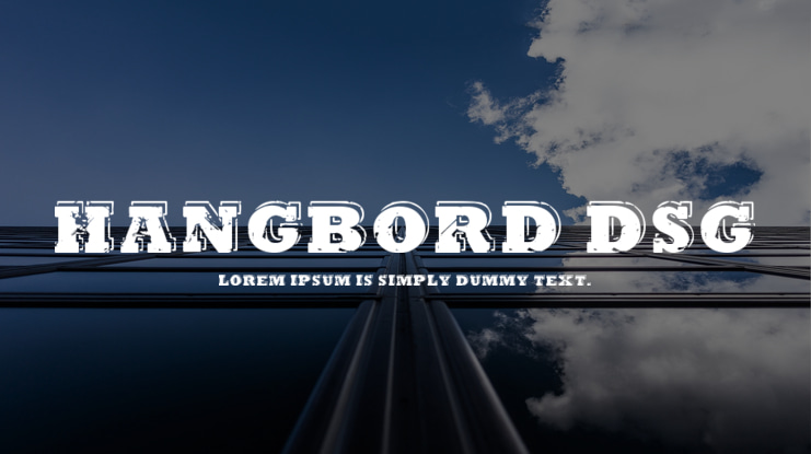 Hangbord DSG Font