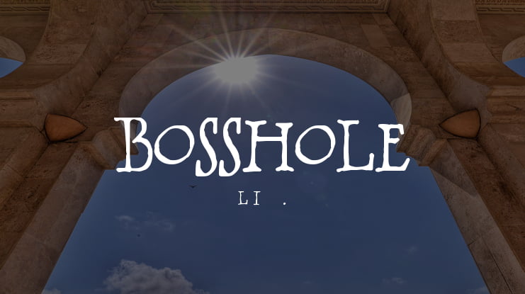 BOSSHOLE Font
