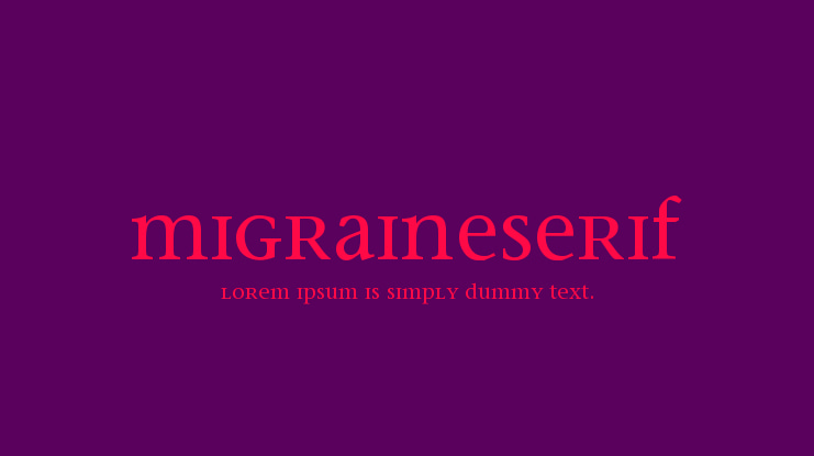 MigraineSerif Font