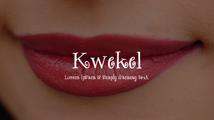 Kwekel Font