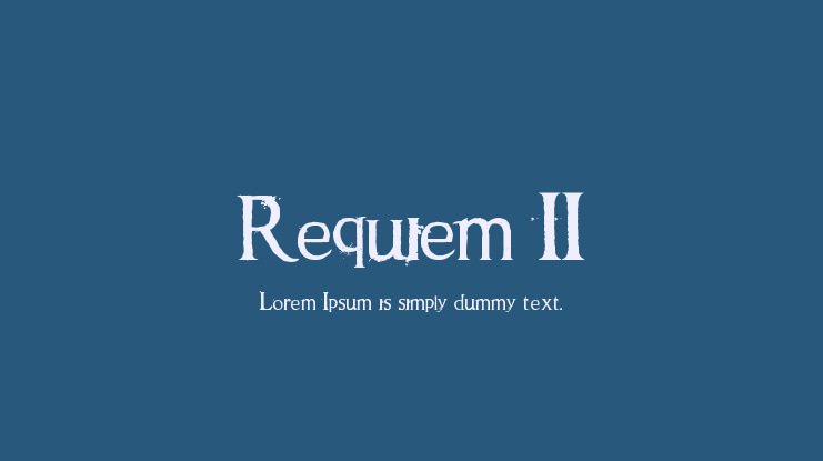 Requiem II Font