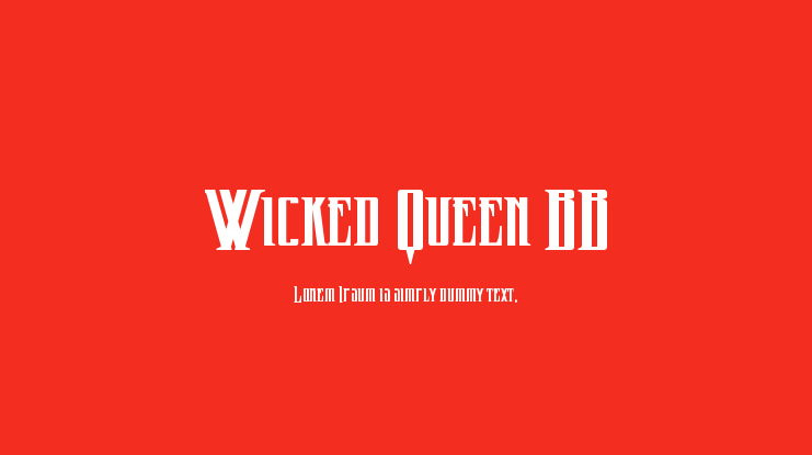 Wicked Queen BB Font