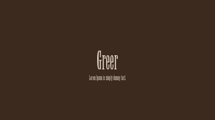 Greer Font