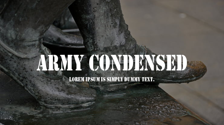 Army Condensed Font Family