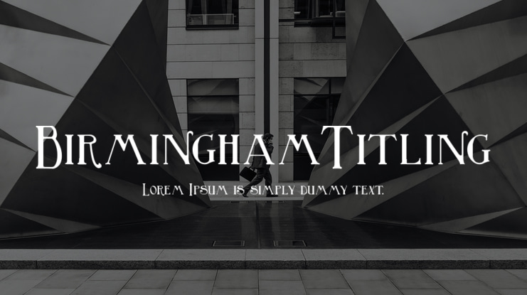 BirminghamTitling Font