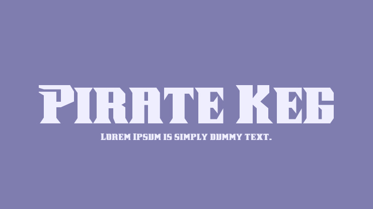 Pirate Keg Font
