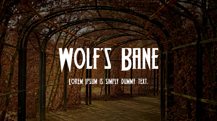 Wolf's Bane Font