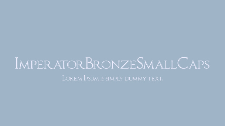ImperatorBronzeSmallCaps Font