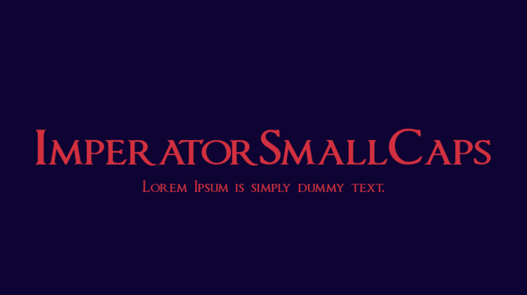 ImperatorSmallCaps Font