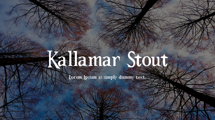 Kallamar Stout Font
