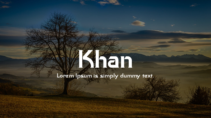 Khan Font