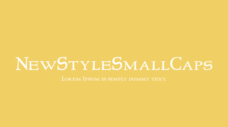 NewStyleSmallCaps Font