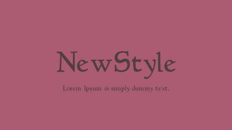 NewStyle Font