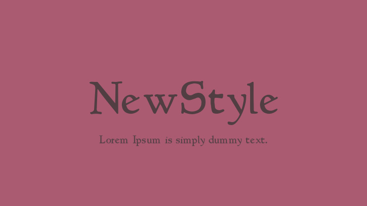NewStyle Font