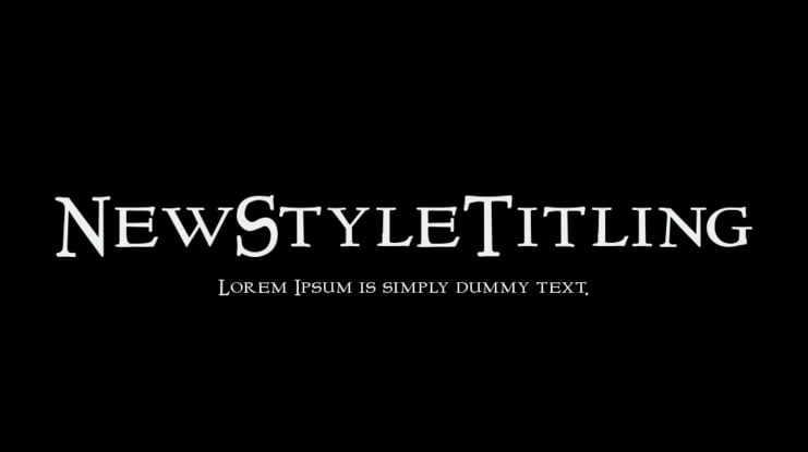 NewStyleTitling Font