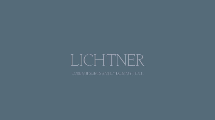 Lichtner Font