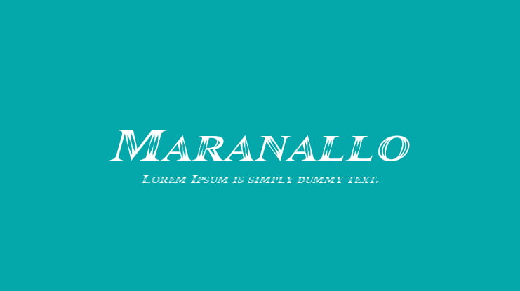 Maranallo Font