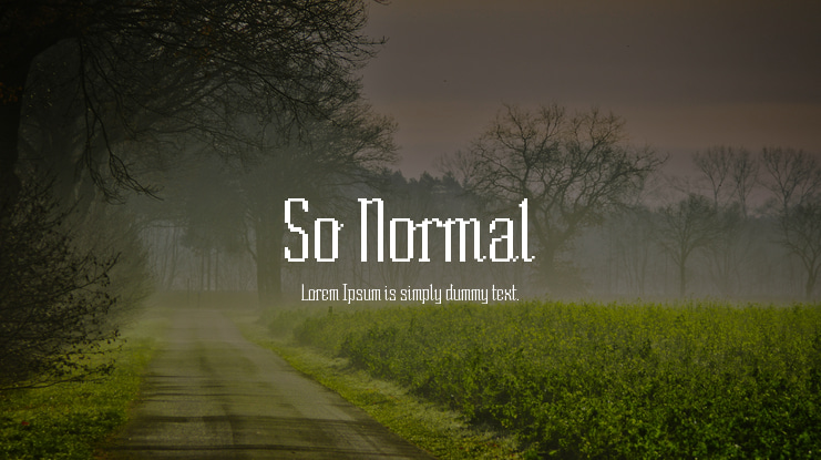 So Normal Font