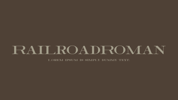 RailroadRoman Font