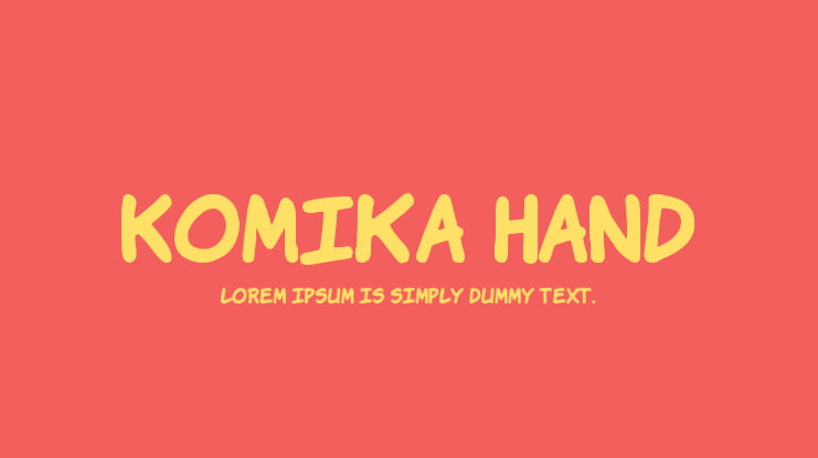 Komika Hand Font Family