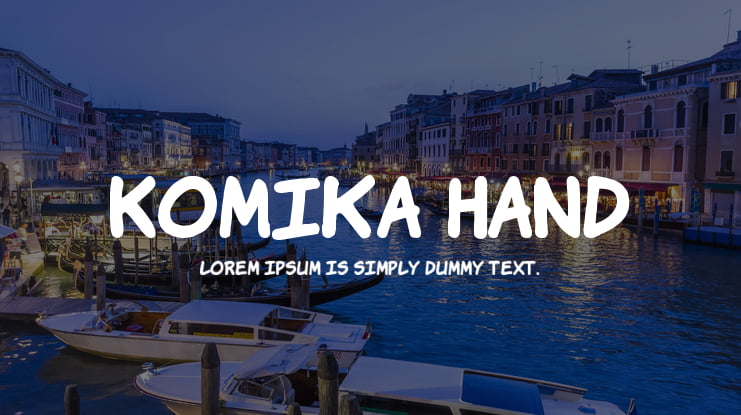 Komika Hand Font Family