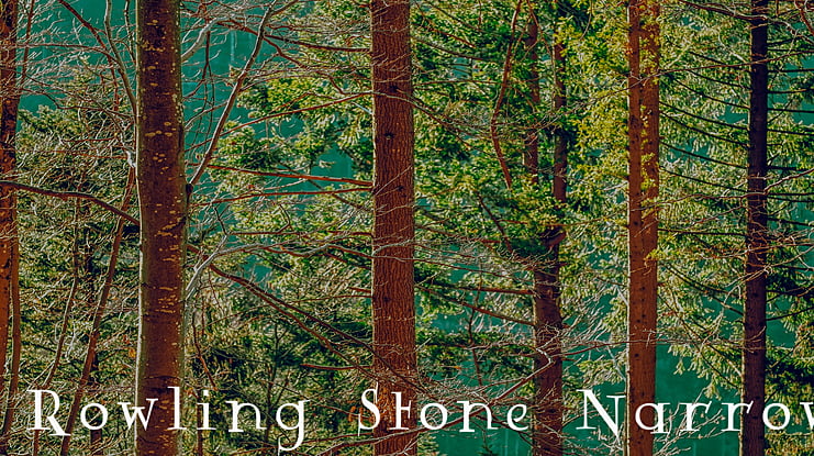 Rowling Stone Narrow Font