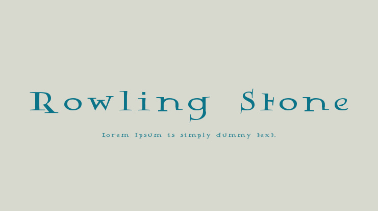 Rowling Stone Font