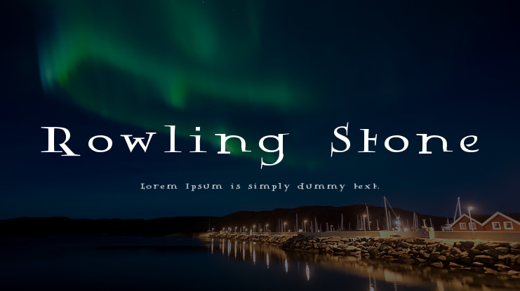Rowling Stone Font