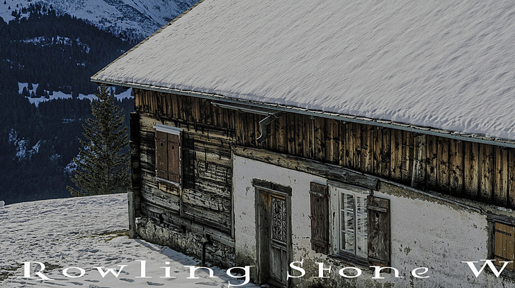 Rowling Stone Wide Font