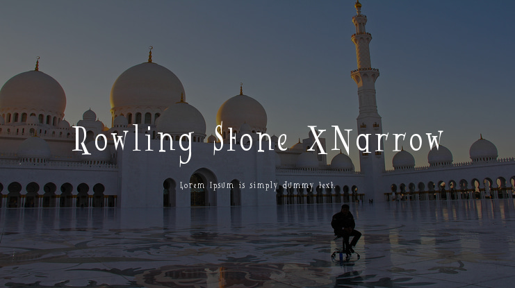 Rowling Stone XNarrow Font