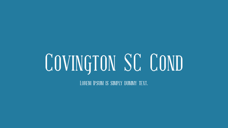 Covington SC Cond Font