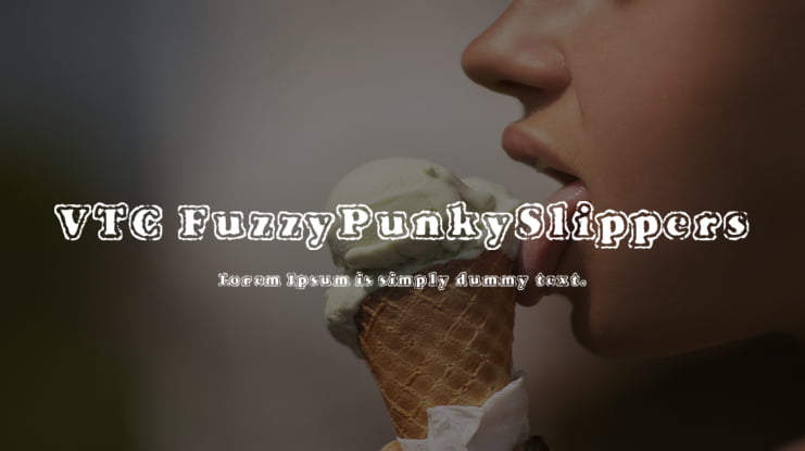 VTC FuzzyPunkySlippers Font